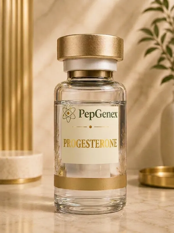Progesterone vial