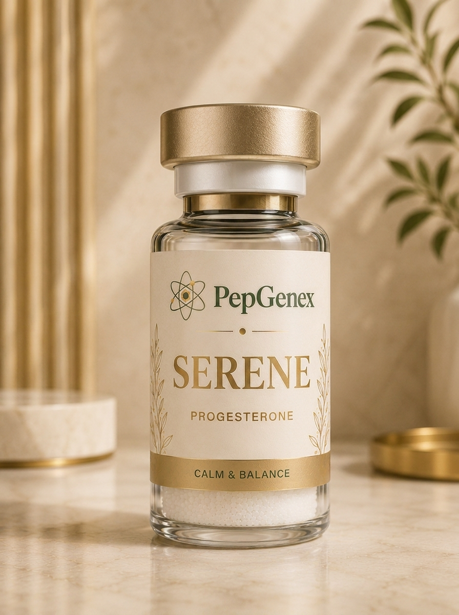 Progesterone vial